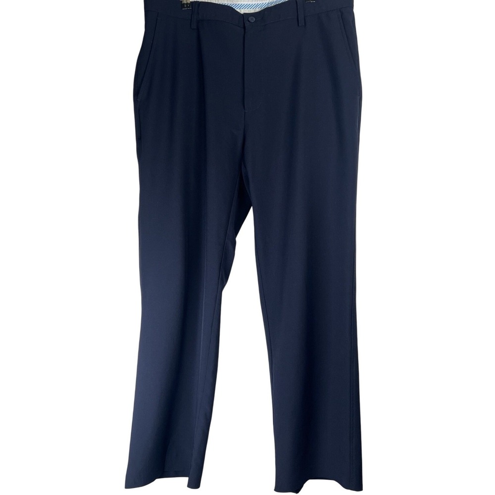 Footjoy FJ Men's Golf Pants‎ Size 36x29 1/2 (Altered) Navy Blue Needs Hem Resewn